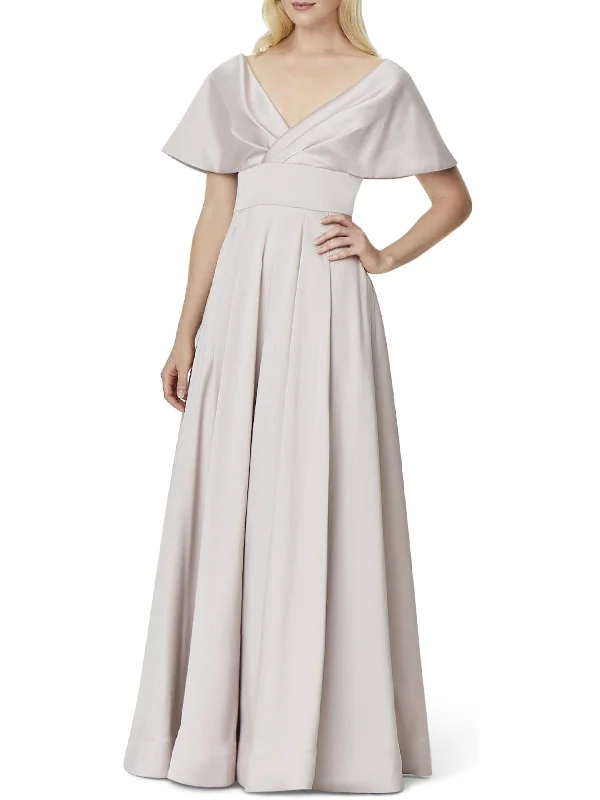 Plus Womens Portrait Collar Maxi Evening Dress Women's Cozy Outfit For Lounging