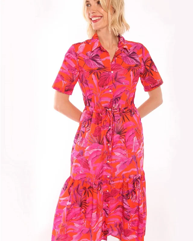 Eveline Dress In Pink And Orange Everyday Women's Fashion Trends