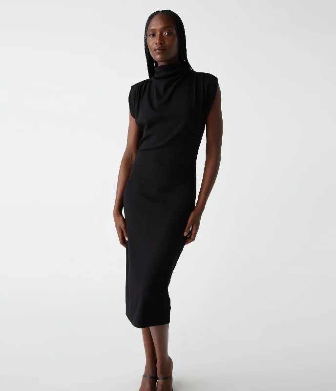 Iolanda Power Shoulder Dress Weekend Sale