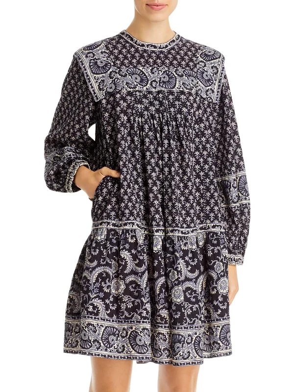 Jasper Womens Cotton Mini Tunic Dress Classic Women's Clothing Styles