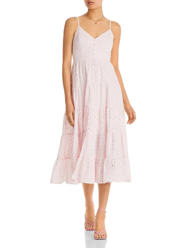 Womens Eyelet Maxi Sundress Women's Clothing Boutique