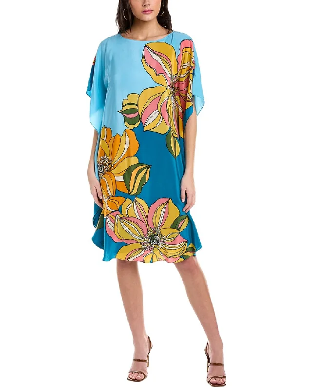 Trina Turk Global Silk Shift Dress Charming Women's Clothes For Special Events