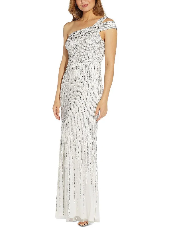 Womens Beaded Long Evening Dress Women's Chic Outfit