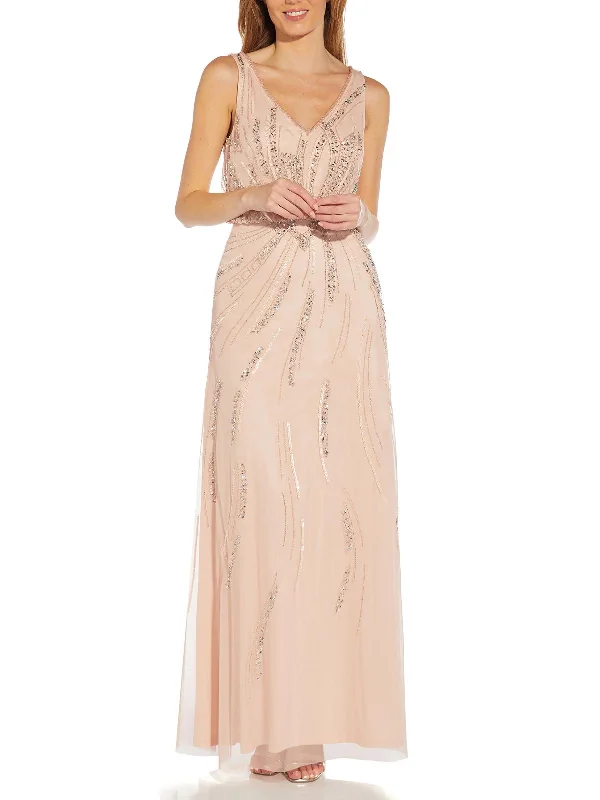 Womens Embellished Maxi Evening Dress Women's Comfortable Apparel