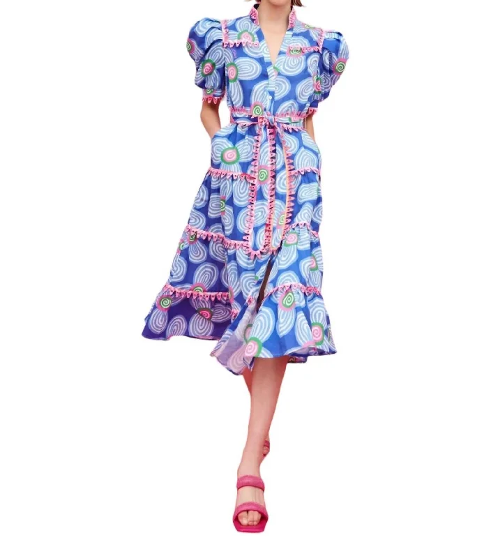 Lottie Dress In Blue Women's Clothes And Apparel Sets