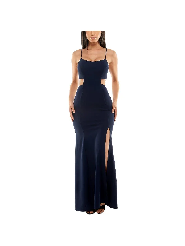 Womens Crepe Cut Out Evening Dress Women's Resort Attire