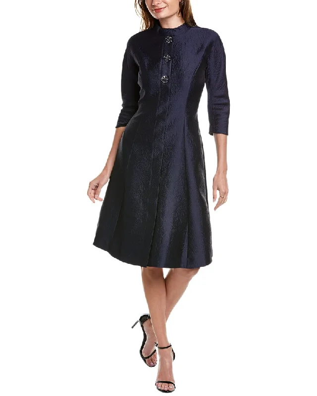 Teri Jon by Rickie Freeman Jacquard Cocktail Dress Trendy Women's Outfits for Casual Wear