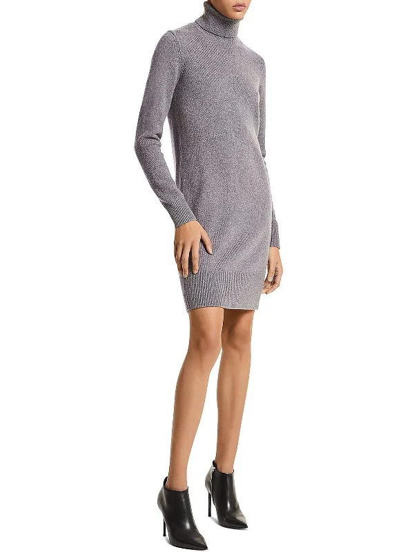 Womens Turtleneck Midi Sweaterdress Sale Clearance