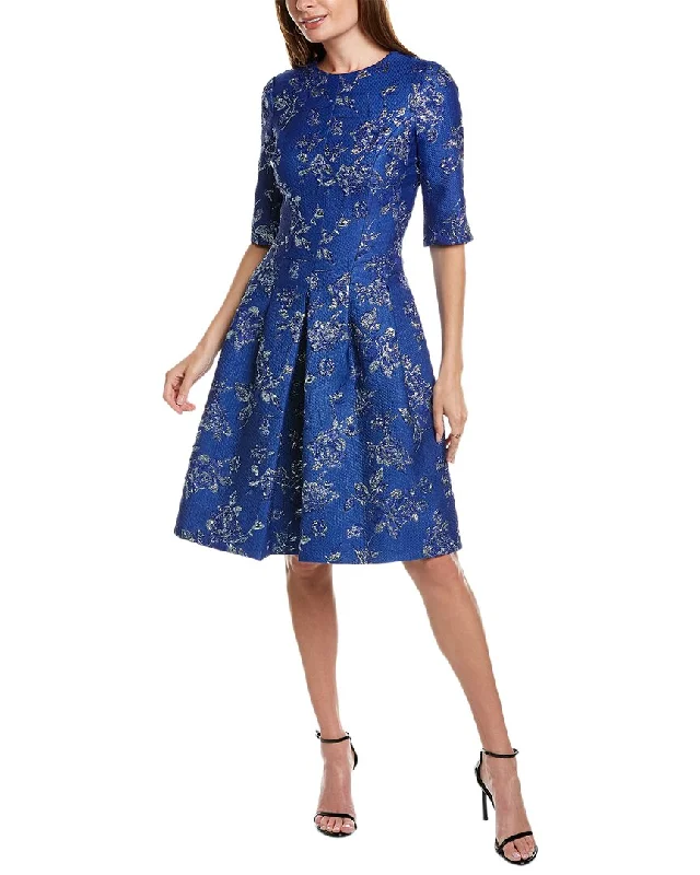 Teri Jon by Rickie Freeman Jacquard Cocktail Dress Online Shopping Boutiques