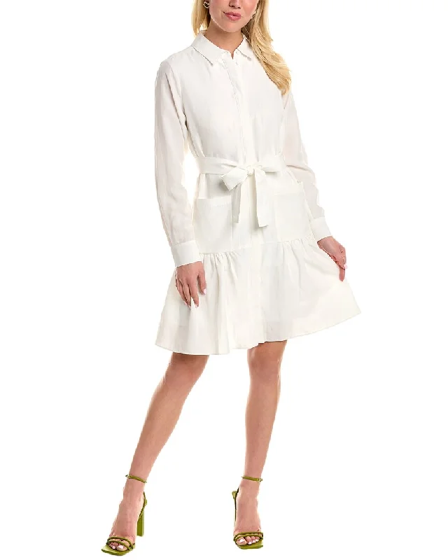 Kobi Halperin Nash Linen-Blend Shirtdress Fashionable Casual Tops