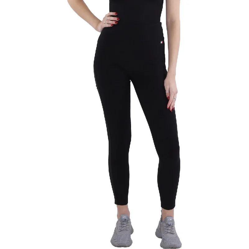 Womens High Rise Reflective Athletic Leggings Women's Elegant Clothing Sets