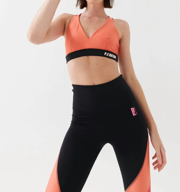 High Press Sports Bra In Persimmon Trendy Women's Dresses Online