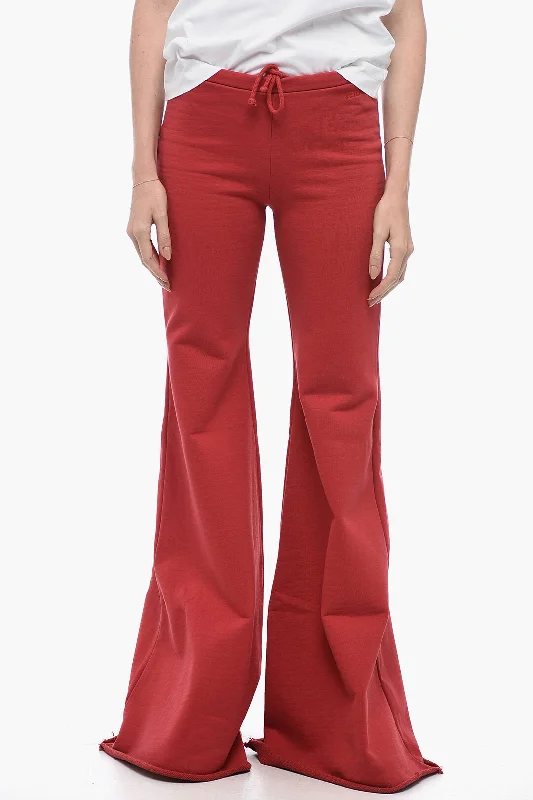 Vetements Flared Joggers Row-Cut Hem Charming Everyday Clothing For Women