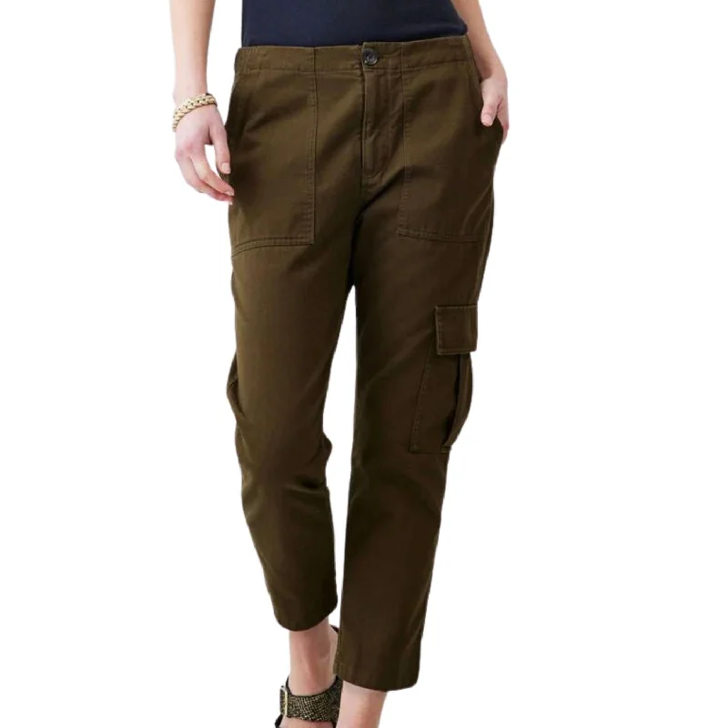 Charlie Cargo Pant In Olive Chic Clothing For Women