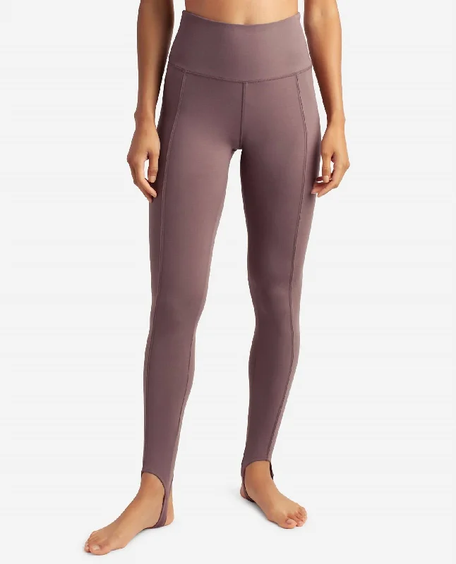 Truffle Stirrup Leggings In Plum Truffle Women's Seasonal Clothing