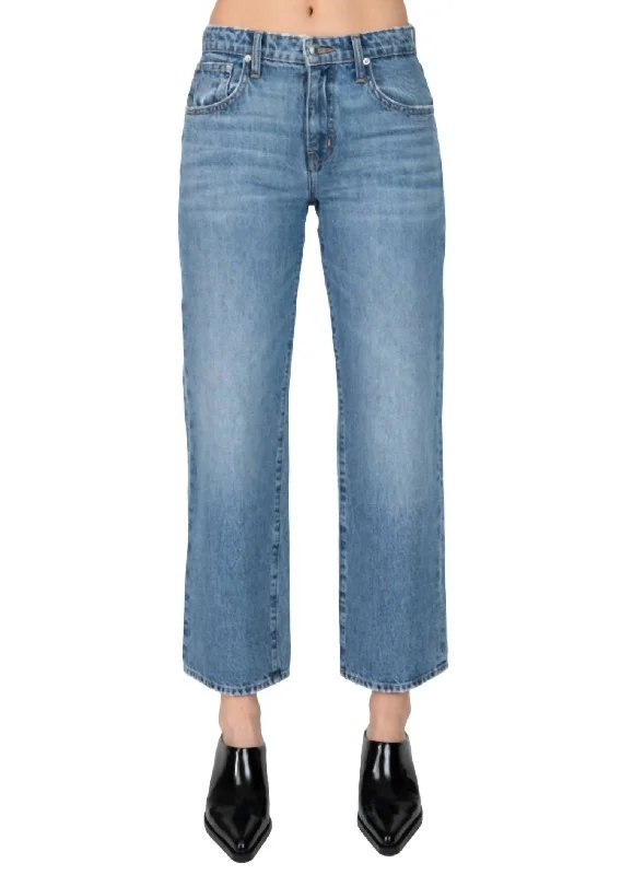 Sofia Mid Rise Relaxed Straight Jeans In Sutton Vintage Vintage-Inspired Garments