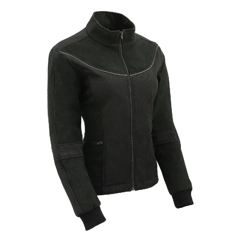 Milwaukee Leather MPL2780 Women's Black Textile and Fleece Combo Jacket Women's Luxury Garments