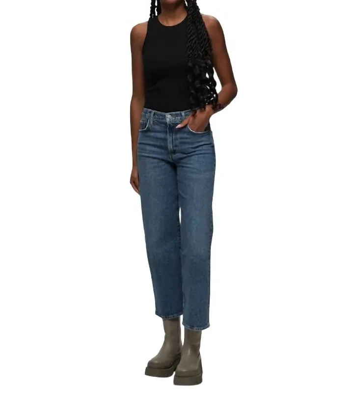 Harper Crop Jeans In Moor Affordable Women's Clothes