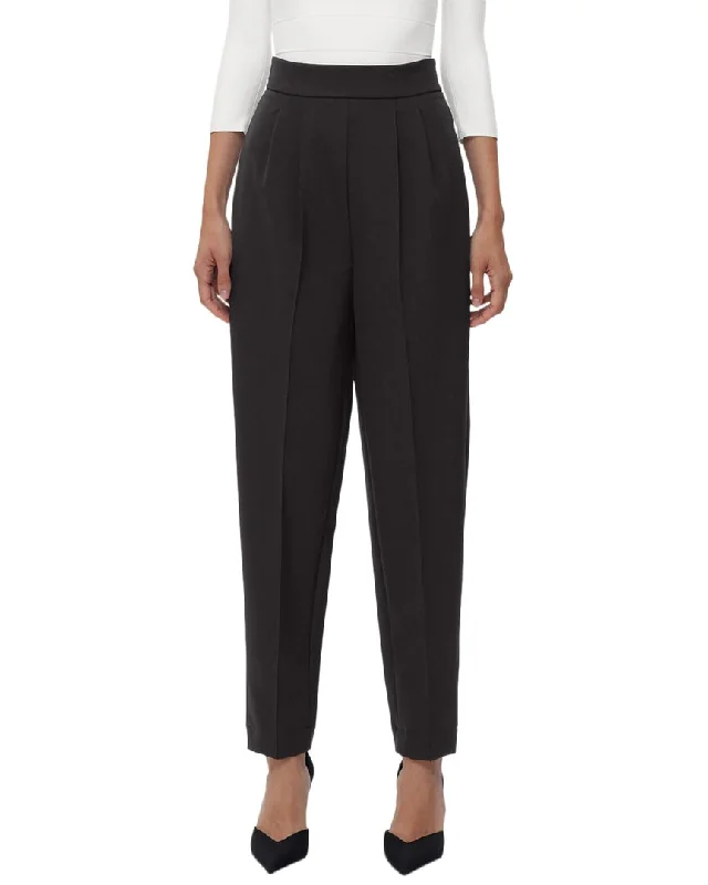 Hervé Léger High Waist Pleated Tapered Pant Trendy Boutiques Online