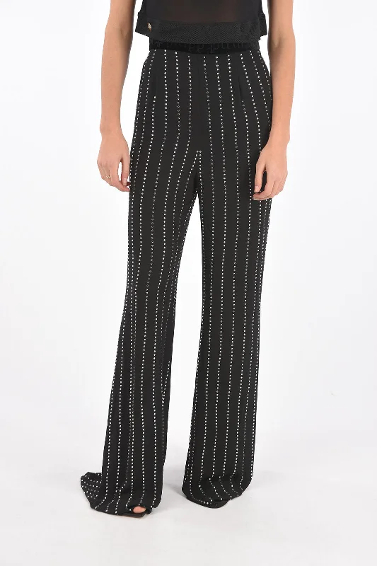 Philipp Plein COUTURE crystal all over high rise waist palazzo pants Holiday Gift Guide Sale