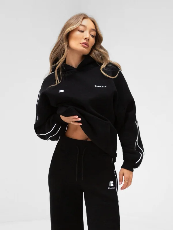 Apex Pro Oversized Hoodie - Black Casual Dresses for Women