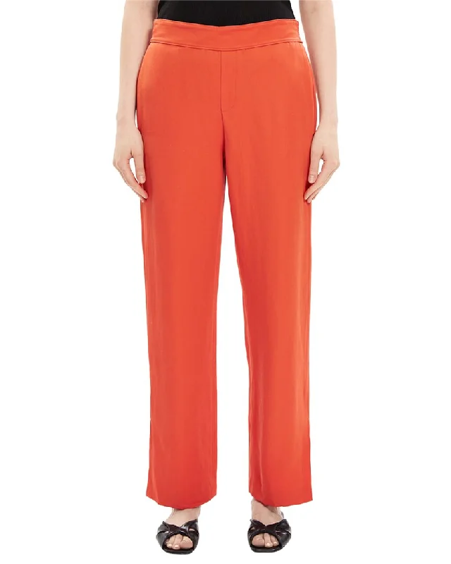 Theory Jolinta Summer Linen-Blend Pant Women's Professional Clothes