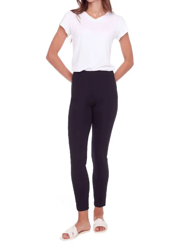 Body-Shaping Ankle Pant In Navy Affordable Women's Clothes