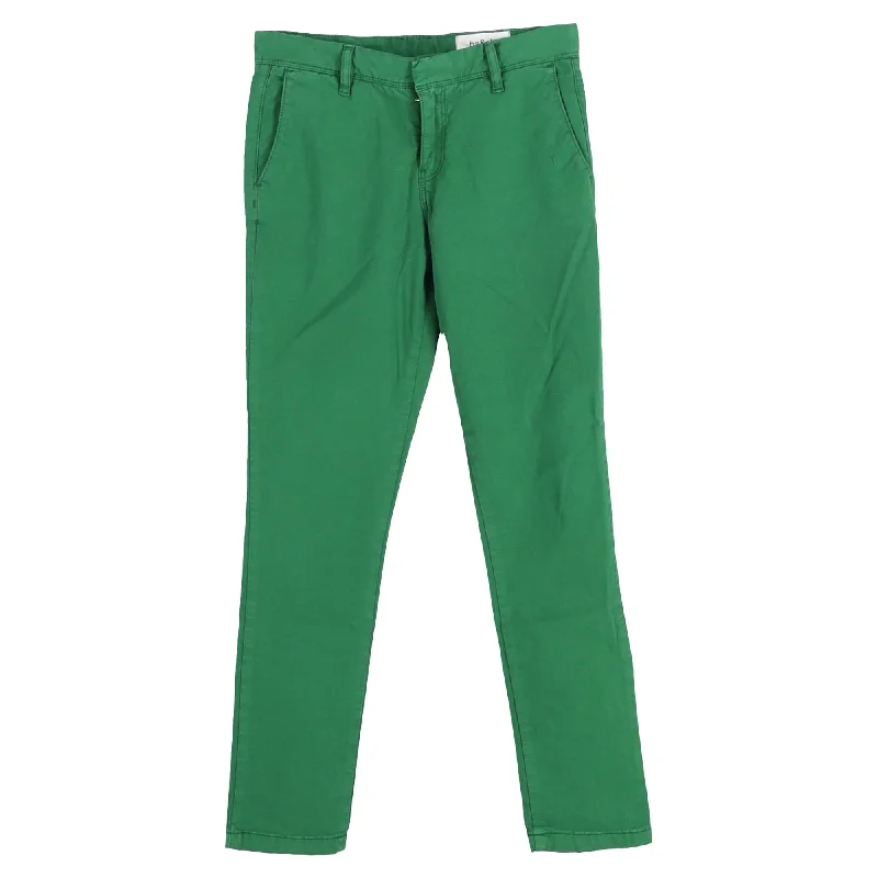 Ba&sh Moni Trousers in Green Cotton Women's Workout Garments