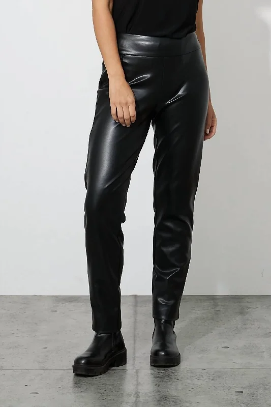 Faux Leather Pant In Black Casual and Comfortable Outfits