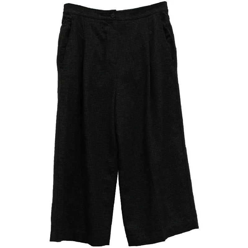 McQ by Alexander McQueen Culottes in Grey Wool Women's Luxury Garments