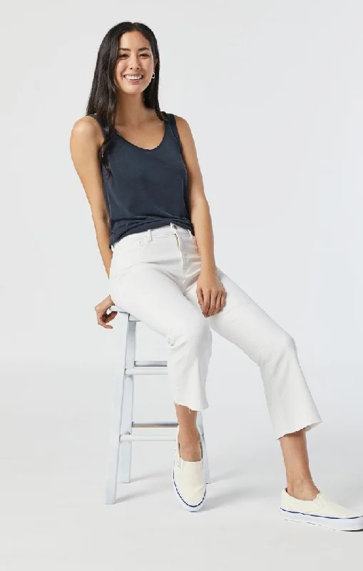 ANIKA CROP FLARE IN OFF-WHITE LA VINTAGE Women's Night-Out Clothes