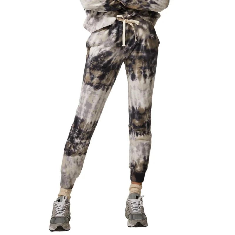 Spiral Tie Dye Joggers In Neptune/Grey Women's Clothing For Travel