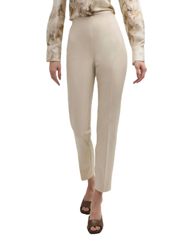 Stanton Tapered Stretch Ankle Pants In Pebble Women's Clothing Sale Online