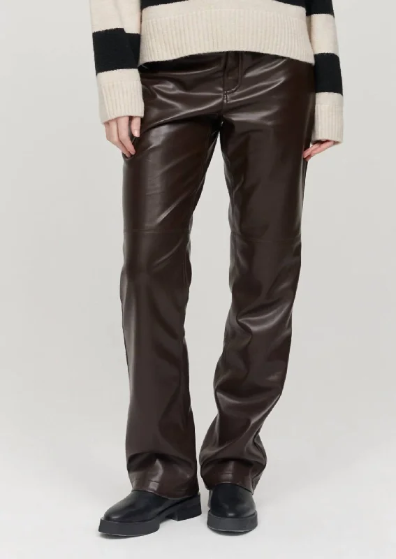 Cindy Trousers In Chocolate Women's Active Clothing