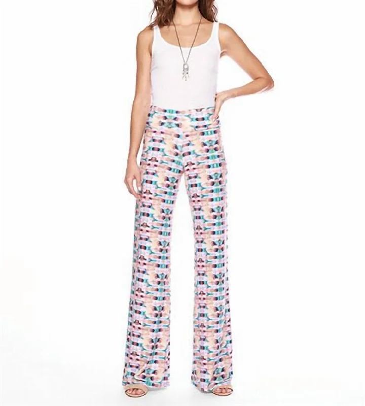 Print Wide Leg Pants In Lesson Women's Vintage Garments