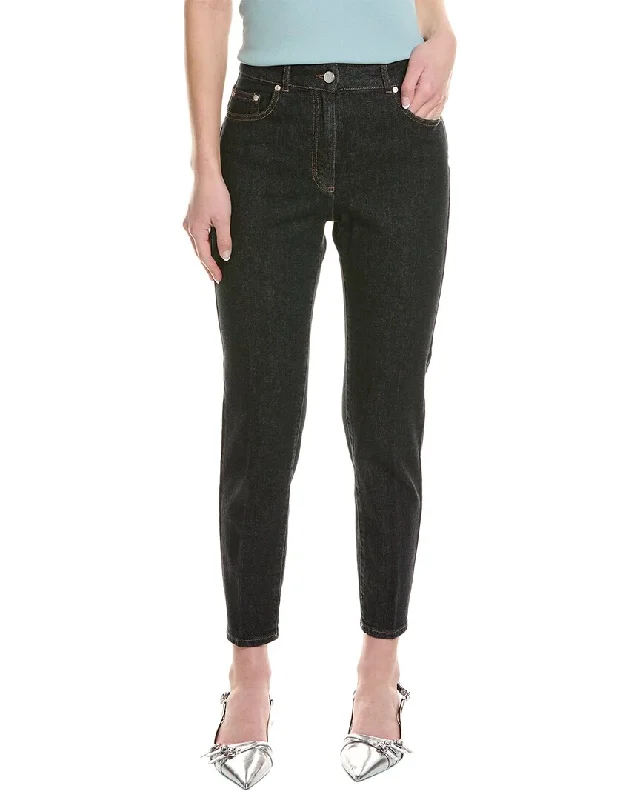 Peserico Dark Indigo Straight Jean Online Boutique Stores