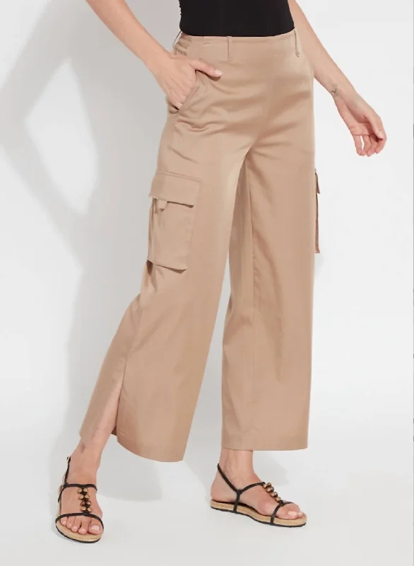 Calypso Cargo Pant In Tanned Timeless Women's Garments