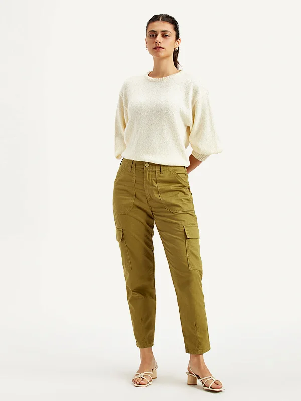 Women's High Rise Cargo Trousers Women's Office Attire