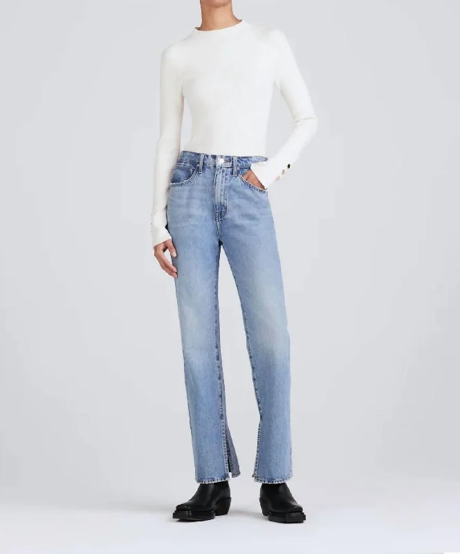 Frankie Ultra High Rise Straight Jean In Sutton Vintage Affordable Women's Garments