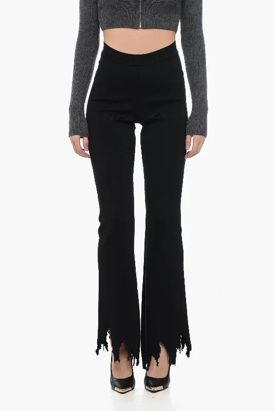 J.W.Anderson Stretchy High Waist Pants with Laser-Cut Minimalist Style