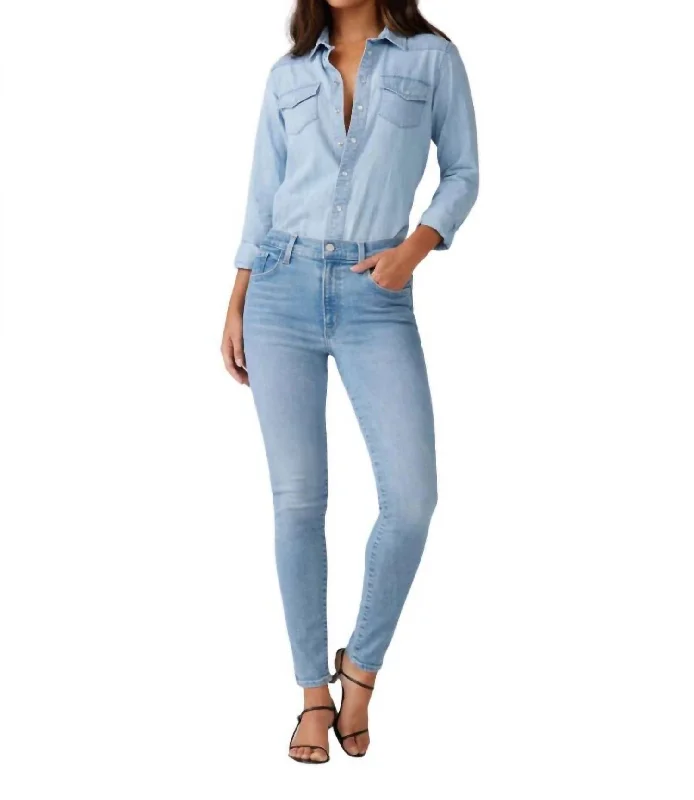 Snapback Charlie Ankle Jeans In Pacifica Women's Elegant Evening Attire