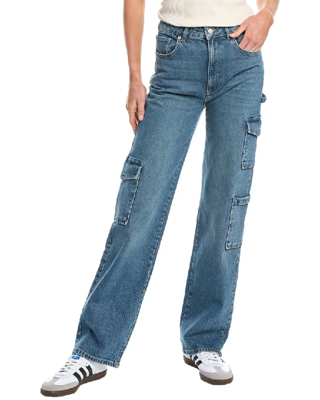 ba&sh Blue Straight Cargo Jean Women's High-Fashion Clothes