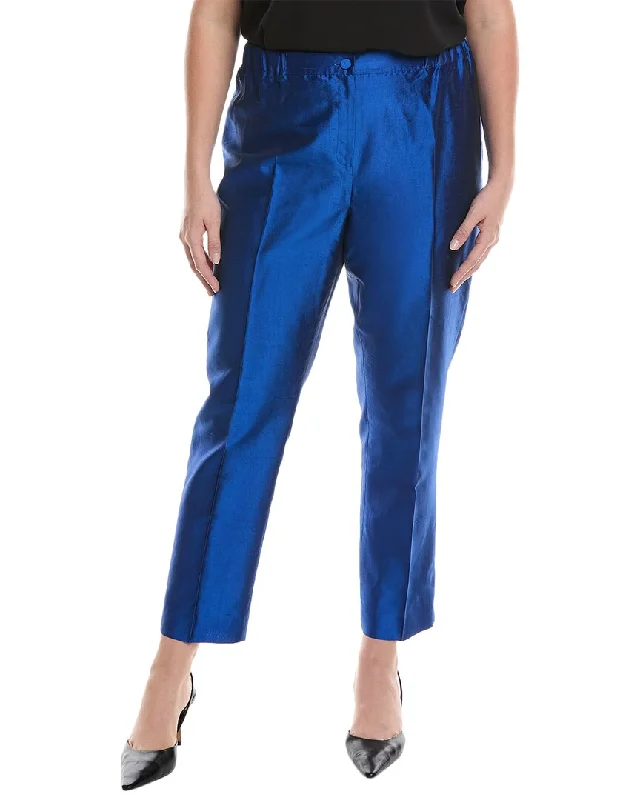 Marina Rinaldi Plus Raro Silk Trouser Women's Workout Garments