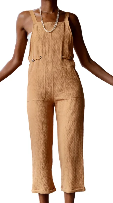 Light And Lux Jumpsuit In Mustard Women's Clothes For The Office