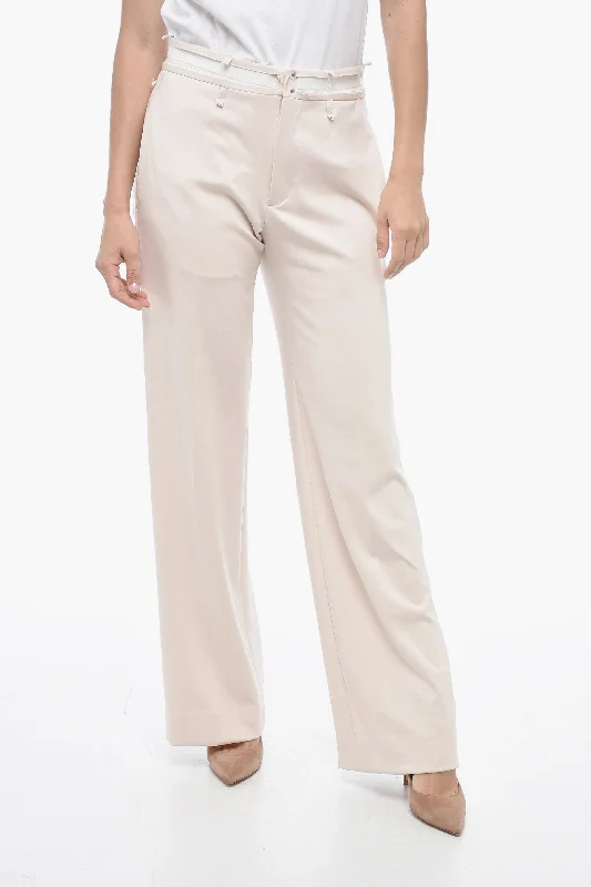 Maison Margiela MM6 Wide-leg Deconstructed Pants Casual Wear