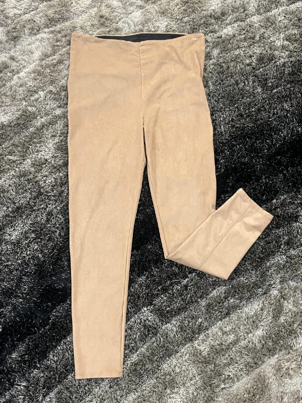 Suede Legging In Tan Casual Wear