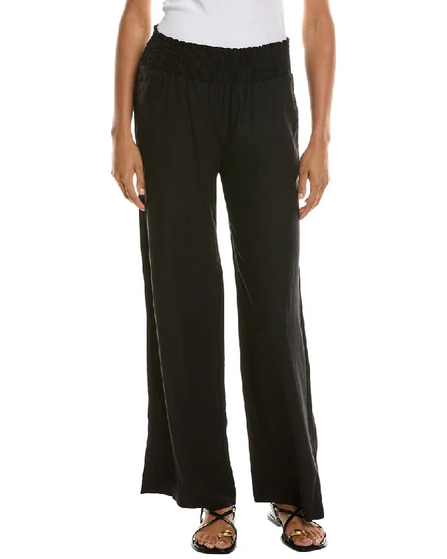 LUXE ALWAYS Linen-Blend Pant Women's Vintage Attire