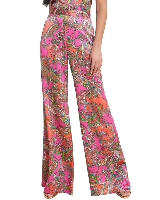 Gavin Wide Leg Pant In Pop Paisley Women's Casual Attire