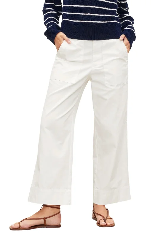 Cotton Canvas Mya Pant In Sleet Women's Holiday Attire