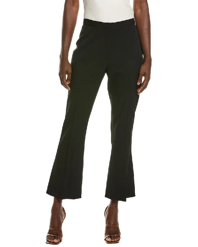 Oscar de la Renta Skinny Flare Silk-Lined Wool-Blend Pant Women's Clothing Sets